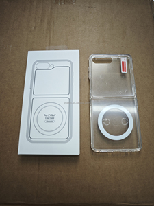 Bán Buôn Lật Trong Suốt Bìa Acrylic Từ Tính Phí Không Dây Rõ Ràng Điện Thoại Di Động Trường Hợp Đối Với Samsung Galaxy Z Lật <span class=keywords><strong>6</strong></span> 5 4 7 - Product Image 2