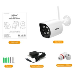 <span class=keywords><strong>SriHome</strong></span> SH034C 4.0MP AI humanoide seguimiento WiFi exterior noche Color detección de movimiento bidireccional Talk Bullet cámara de vigilancia - Product Image 6