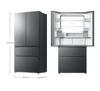 Nouveau Réfrigérateur Mijia Pro Star Argent Satiné Micro Ice-Fresh Double Système Style Français Encastrable 560L Sans Givre Usage Domestique Application