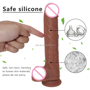 SacKnoveYC014卸売大人のおもちゃノベルティ10インチオナニークリトリスフレキシブルビッグシリコン膣バルクディルド女性用 - Product Image 6