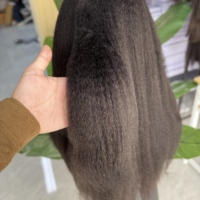 13x6 HD Lace Full Frontal Kinky Straight Perruque Cheveux humains bruts indiens et vietnamiens Perruques frontales à tresser de couleur naturelle pour femmes