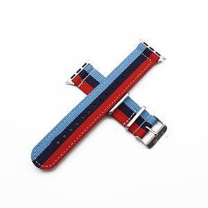 De banda de reloj para <span class=keywords><strong>Apple</strong></span> <span class=keywords><strong>Watch</strong></span> <span class=keywords><strong>38mm</strong></span> 40mm de la OTAN de Nylon de la venda de reloj para iWatch 5 4 3 2 1 correa de reloj de 42mm 44mm <span class=keywords><strong>pulsera</strong></span> de la muñeca - Product Image 4