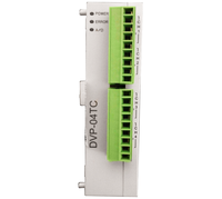 Módulo de Sensor de Temperatura de 4 Canales Delta DVP04TC, Módulo de Expansión PLC Serie DVP con Comunicación RS485 para Programación de PLC