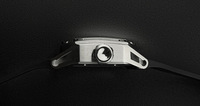 Montre-bracelet automatique mécanique pour homme North Edge Space X en acier inoxydable, carrée, étanche, squelette, avec roue d'équilibrage lumineuse