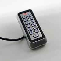 Lector de Tarjetas RFID Independiente con Teclado Retroiluminado Digital, Resistente al Agua IP67, Control de Acceso para Puertas, Seguridad para Exteriores