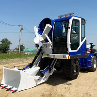 Hormigonera Autocargable con Tolva de Cemento, Camión Mezclador Móvil para Construcción de Edificios, Cimentaciones y Proyectos Residenciales
