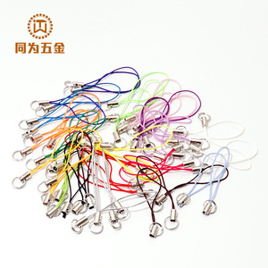 Cordon de téléphone personnalisé coloré avec boucle métallique, plusieurs couleurs, pour téléphone portable, clé USB, carte de bus, jouet, poupée, bijoux faits main - Product Image 1