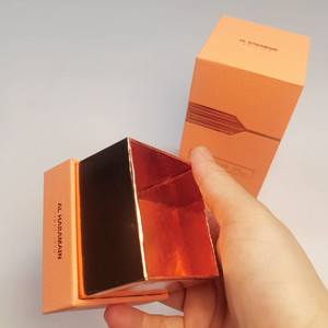 Caja de perfume cuadrada de lujo, de alta calidad, con logotipo personalizado, aroma agradable, caja rectangular para perfume. - Product Image 4
