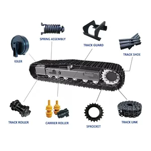 Sepatu jejak baja penggali dan buldoser suku cadang Undercarriage untuk penggali bulldoser kucing D 9