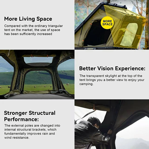 Tienda de Campaña Automática para Techo de Auto, Ligera, de Carcasa Rígida de Aluminio, para SUV - Product Image 4