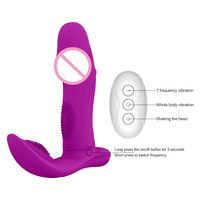 Sexspielzeug Tragbarer Vibrator für Frauen Finger Leise Slip Fernbedienung 3 Wackelungen und 7 Vibrationsmodi G-Punkt Erwachsenenprodukte