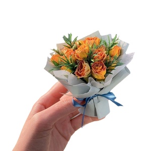 Mini Ornamenti Aromaterapici per Auto con Fiori Secchi, Bouquet di <span class=keywords><strong>Rose</strong></span> Essiccate, Sacchetto Profumato con Clip per Auto, Regalo di San Valentino - Product Image 5