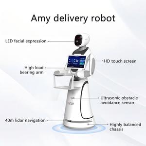 Robot humanoïde commercial intelligent pour <span class=keywords><strong>la</strong></span> réception, contrôlé par application, avec recharge automatique et service multilingue - Product Image 2