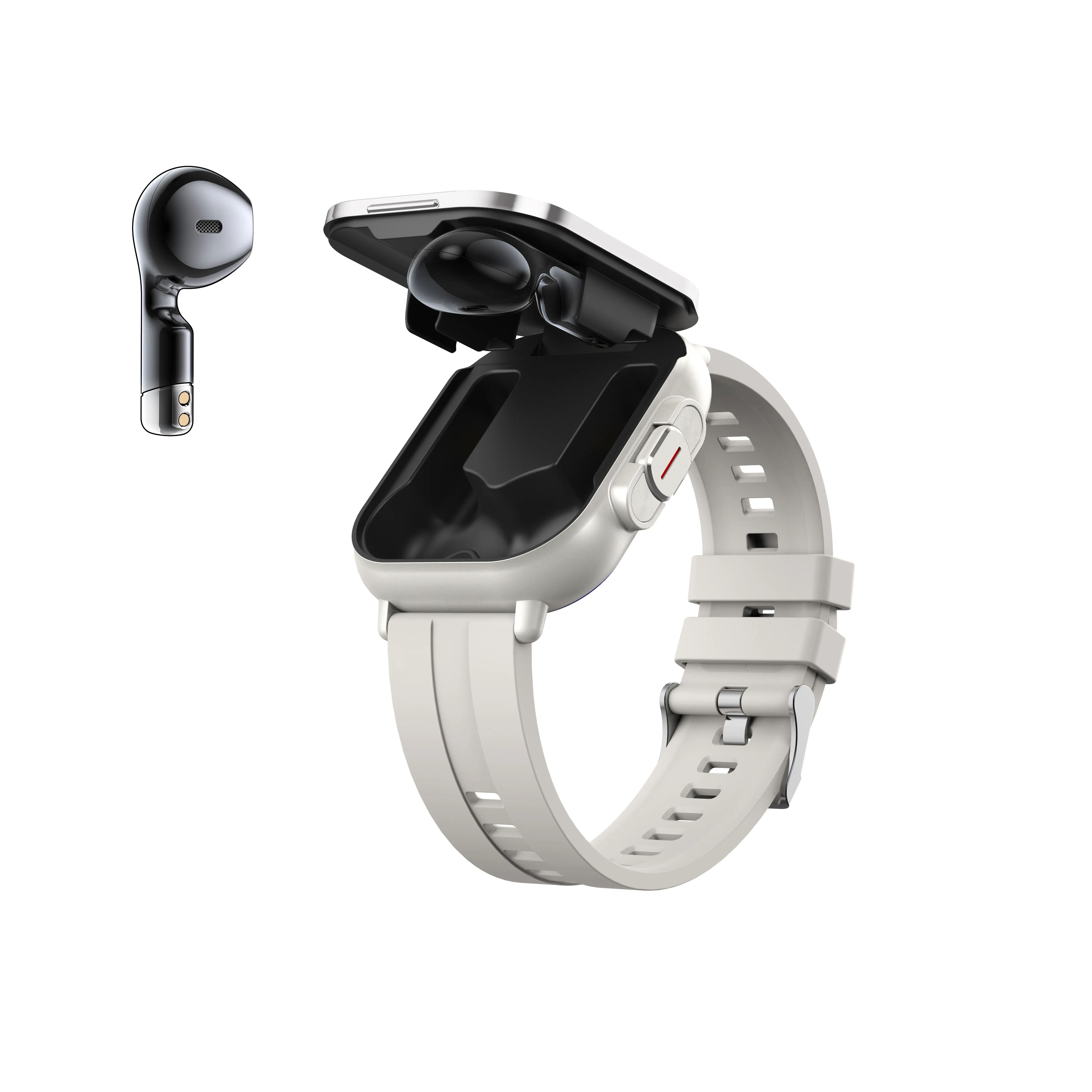 핫 세일 2 In 1 스마트 시계 및 블루투스 이어폰 NFC Smartwatch 메시지 알림 스마트 시계 이어폰 무선