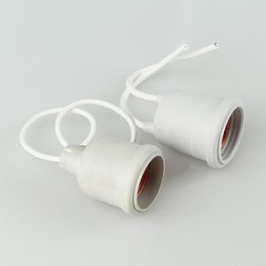 <span class=keywords><strong>E27</strong></span> Trắng Không Thấm Nước Silicone PVC Nhựa Treo Bóng Đèn Giữ Ổ Cắm - Product Image 6