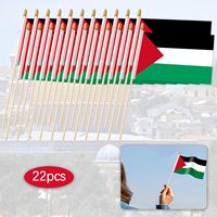 Drapeaux de poche 5x8 pouces, mini drapeaux de tous les pays, drapeaux nationaux, festival, Palestine, polyester, portables, imperméables