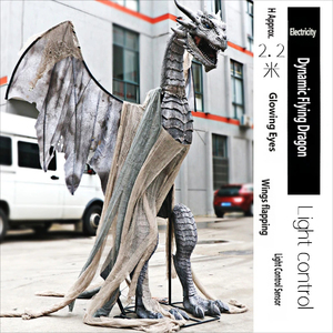 Decoración <span class=keywords><strong>de</strong></span> Halloween, Accesorio <span class=keywords><strong>de</strong></span> Prisionero <span class=keywords><strong>de</strong></span> <span class=keywords><strong>Terror</strong></span>, Dragón Gigante Espeluznante para Exteriores, Animatrónico <span class=keywords><strong>de</strong></span> Halloween - Product Image 5