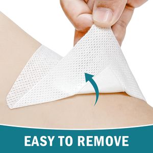 Almohadillas <span class=keywords><strong>de</strong></span> gasa envueltas individualmente, almohadilla antiadherente en el <span class=keywords><strong>centro</strong></span> con borde adhesivo, vendas para heridas, primeros auxilios - Product Image 6