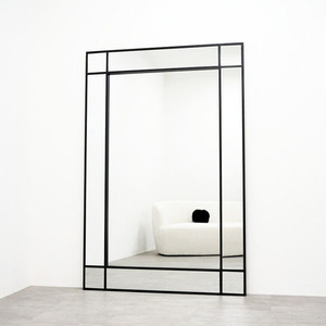 <span class=keywords><strong>Espejo</strong></span> de Metal Grande con Marco Personalizado, <span class=keywords><strong>Espejo</strong></span> de Pie o de Pared Estilo <span class=keywords><strong>Ventana</strong></span> Moderna para Decoración de Hotel - Product Image 2