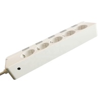 Multiprise JINGMIN à 5 prises avec protection contre les surtensions, cordon d'extension de 1,5 m, interrupteur de contrôle indépendant, 90-265 V 16 A, prix usine