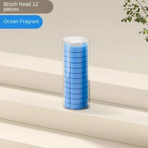 Disposable Plastic Toilet <b>Brush</b> with Wall-Mounted Set Household No Dead Angle Replacement Head <b>for</b> Toilet <b>Cleaning</b> - Product Image 5