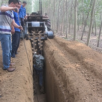 Zanjadora de Cadena de Acero al Manganeso de Alta Calidad Montada en Tractor - Adecuada para Excavaciones en Granjas y Obras de Construcción (Certificación CE)