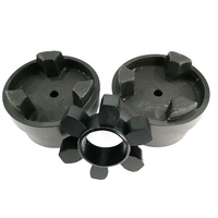 Accouplements à mâchoires en fonte avec insert en caoutchouc HRC70-280, élément d'accouplement flexible, personnalisable OEM, 100 Nm, 1000 tr/min