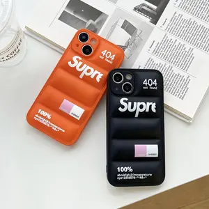 Ốp Điện Thoại Di Động Puffer SUP 3D Thiết Kế Sang Trọng Cho iPhone 14Plus 13 Promax 12Pro 11 XR XS Ốp Lưng Điện Thoại Chống Sốc