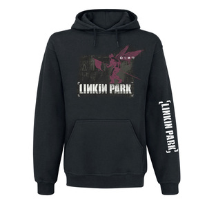 Felpa con Cappuccio da Uomo in Cotone Stampato Stile Hip Hop Larga per Autunno/Inverno con Motivo Rock Punk <span class=keywords><strong>Linkin</strong></span> - Product Image 1