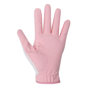 Vendita calda rosa bianco personalizzato microfibra traspirante mano destra guanti da Golf donna con Logo personalizzabile - Product Image 2