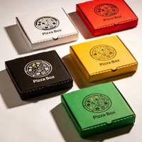 Boîtes à pizza jetables personnalisées de 9 pouces, petites boîtes en papier kraft avec logo pour la livraison de tranches de pizza individuelles