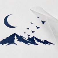 Calcomanía Personalizada para Auto con Silueta de Cisne y Loto: Adhesivo de Vinilo para Panel Lateral, Tamaño y Color Personalizables, Gráficos Impresos OEM para Carrocería