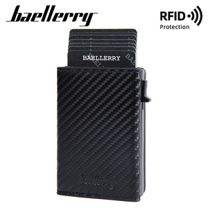 Baellerry Men's Card Holder RFID Protection Magnetic Pop Out Credit Card <b>Case</b> Black Summer 2024 - Product Image 3