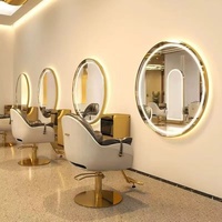 Miroir LED circulaire en verre pour salon de coiffure, idéal pour chambre, salon et usage commercial – Meilleures ventes