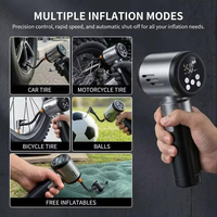 Nouveau style 2026 – Kit voiture multifonctionnel 4-en-1 direct usine : Aspirateur à main sans fil avec écran numérique et pompe à air