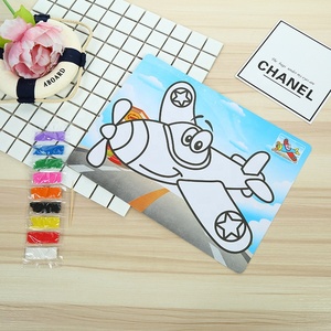 Kit d'activités artistiques unisexe en <span class=keywords><strong>sable</strong></span> <span class=keywords><strong>pailleté</strong></span> Ensemble de jouets de dessin en papier avec couleurs vives et paillettes pour les enfants de 2 à 7 ans - Product Image 2