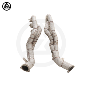 Collecteur d'échappement CSZ Racing pour <span class=keywords><strong>Audi</strong></span> A6 A7 C7 S4 <span class=keywords><strong>S5</strong></span> S6 S7 3.0T, système d'échappement de réglage, tuyaux d'échappement en acier inoxydable SS304, ajustement parfait - Product Image 4