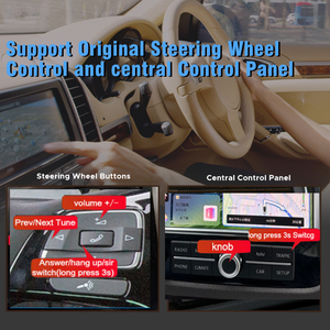 CarPlay Wireless e Android Auto Portatile per Auto con Telecamera di Retromarcia per <span class=keywords><strong>Touareg</strong></span> 2011-2019, Connessione Mirror Link e Air per Cruscotto - Product Image 5