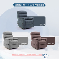 Geeksofa ZOY Dual Okin Motor 8 Points Vibration Massage Chauffage Power Lift Riser Recliner Home Living Room Sofa Assist Armchair