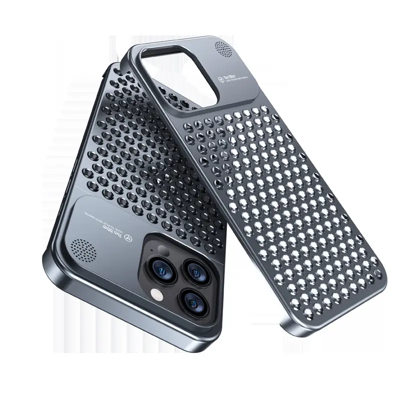 Frameless Aluminum Alloy Hollow Heat Dissipation Case for IPhone 14 13 15 Pro Max 14Pro 15Pro I Phone IPhone14 Cover