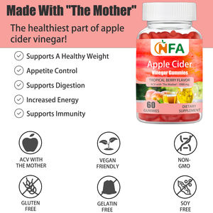 Gummies au vinaigre de cidre de pomme OEM avec vitamine B, iode et folate – Soutient l'énergie quotidienne, la clarté mentale et favorise une digestion saine - Product Image 4