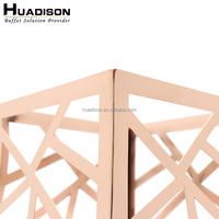 Matériel de buffet Huadison, équipement de restauration, présentoirs à étages en acier inoxydable, présentoir à gâteaux pour mariage, ensemble de supports à gâteaux
