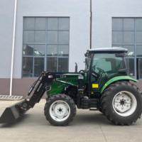 Meistverkaufter 50 PS 4WD Kleiner Radtraktor für Landwirtschaftliche Nutzung mit Frontlader Motor mit Getriebe und Pumpe