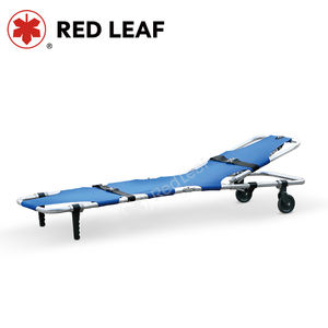 Camilla plegable de transferencia de pacientes de emergencia de hospital con dos cinturones. - Product Image 2