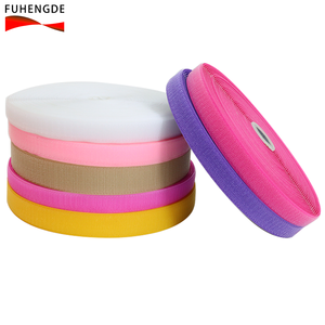 Colorido negro y blanco 100% Nylon autoadhesivo fuerte gancho y lazo cinta de sujeción para ropa zapatos bolsas con logotipo personalizado - Product Image 5