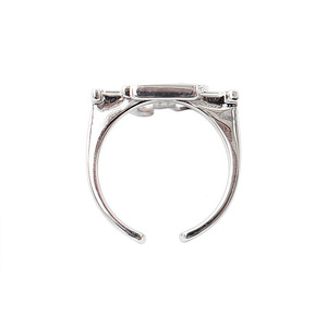 Stk Ring Full Diamond Round Brilliant Cut Unisex Index Finger Jewelry Everyday Wear - Product Image 5