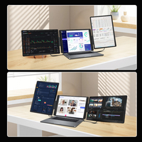Monitor Dual Magnético Desmontable de 16'' y 2.5K de Fábrica OEM, Tipo-C, Plug and Play, Horizontal y Vertical, Serie Business para Teléfono y Portátil