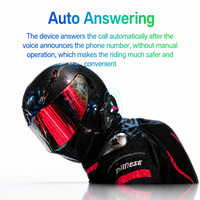 Casque de moto 6.0 avec interphone bidirectionnel pour 2 personnes, éclairage RGB, connexion tierce partie, IP56, 15H d'autonomie