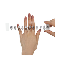 Kit de conception de bijoux professionnel, modèles de bagues en argent sterling, outil de construction d'affichage de bijoux, diamant 3ct 4ct 5ct CZ