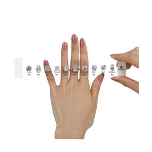 Kit de conception de bijoux professionnel, modèles de bagues en argent sterling, outil de construction d'affichage de bijoux, diamant 3ct 4ct 5ct CZ - Product Image 5